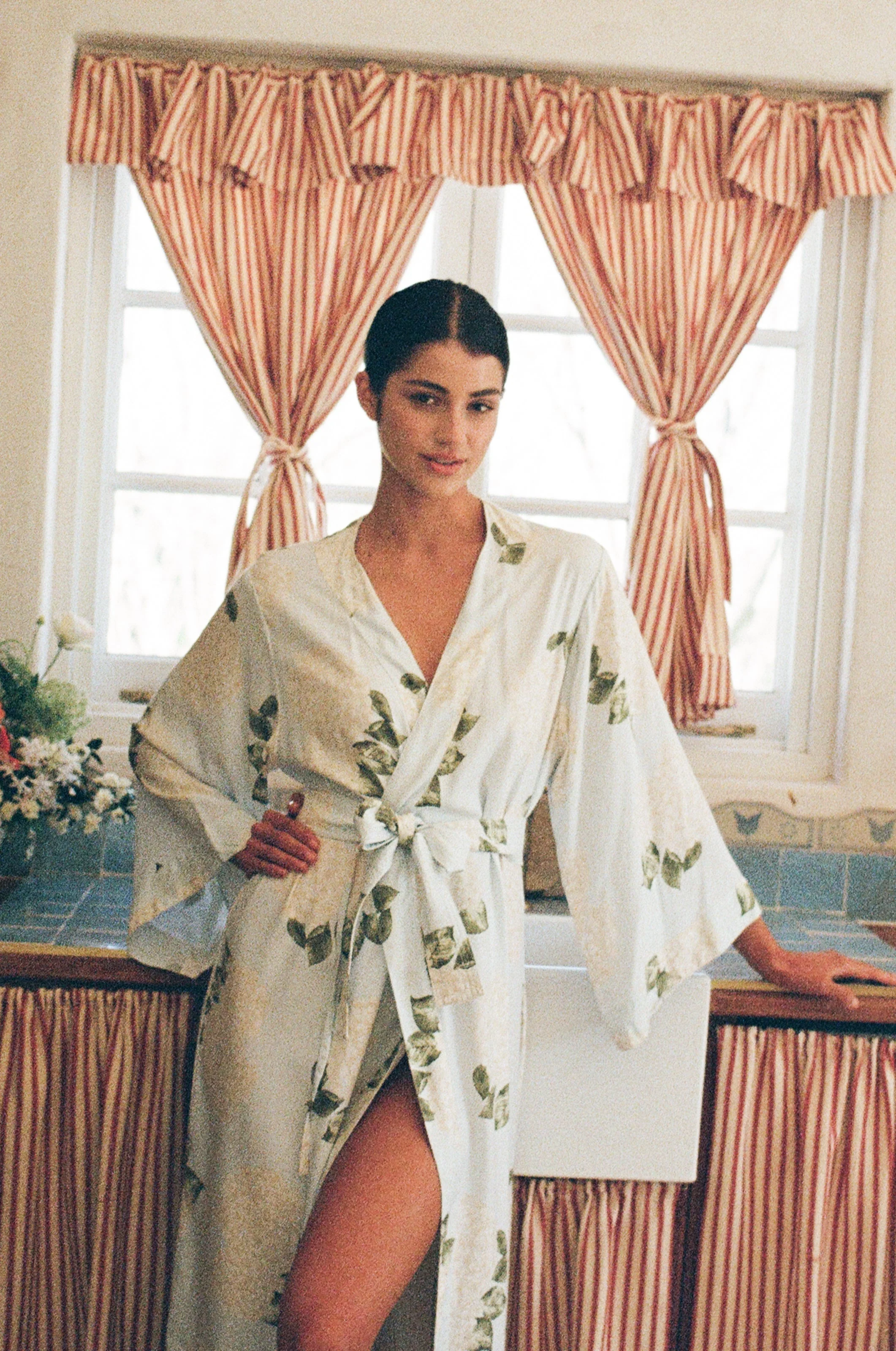 Alice Kimono Robe - Long - Heirloom Hydrangea - Image 6