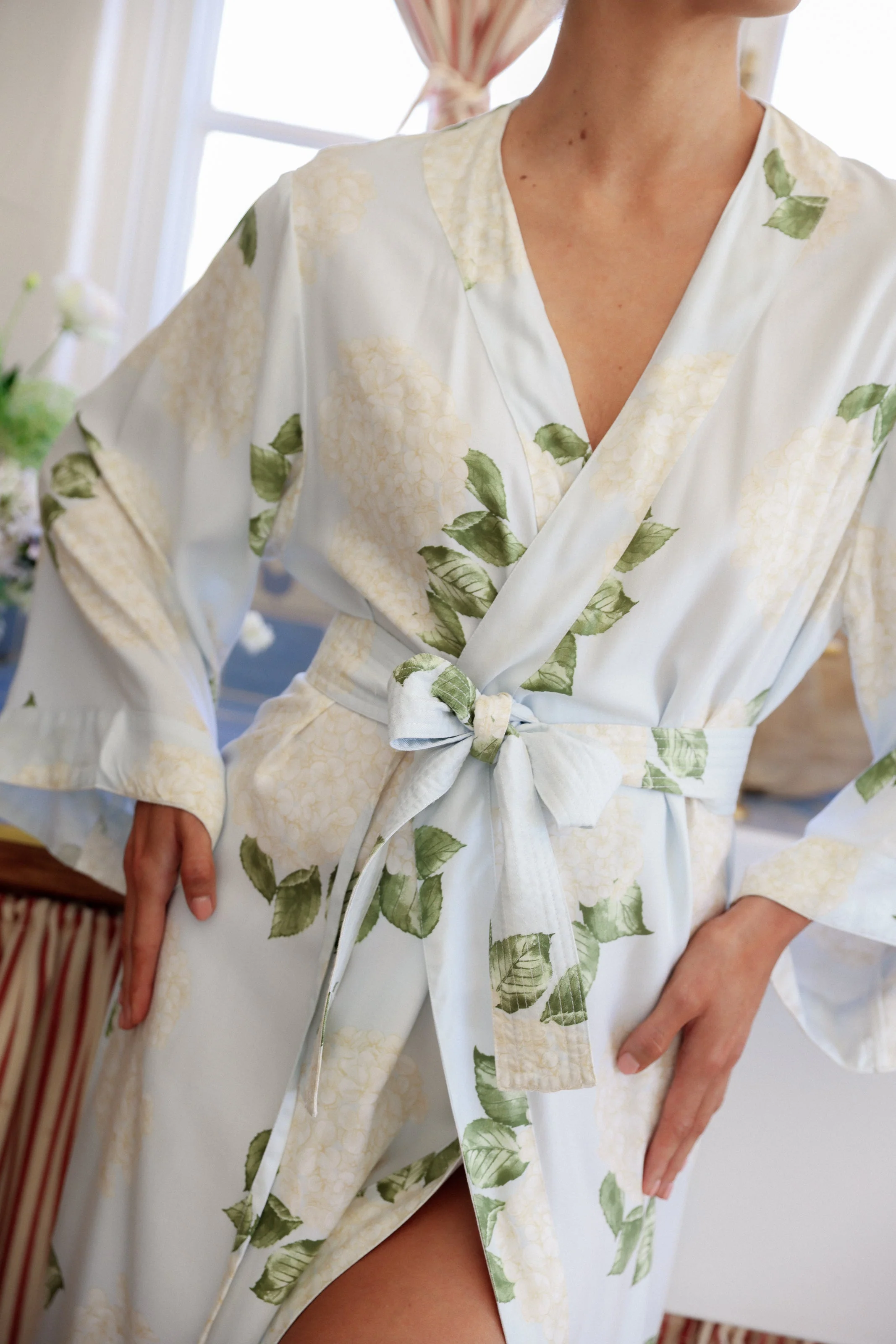Alice Kimono Robe - Long - Heirloom Hydrangea - Image 8