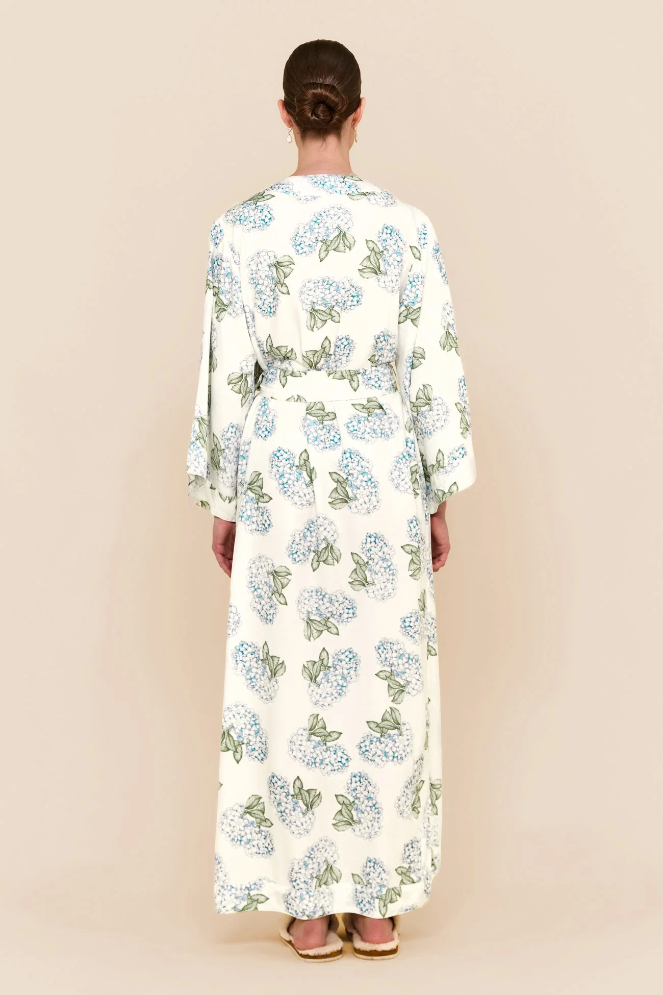 Alice Kimono Robe - Long - Hydrangea Blue - Image 7