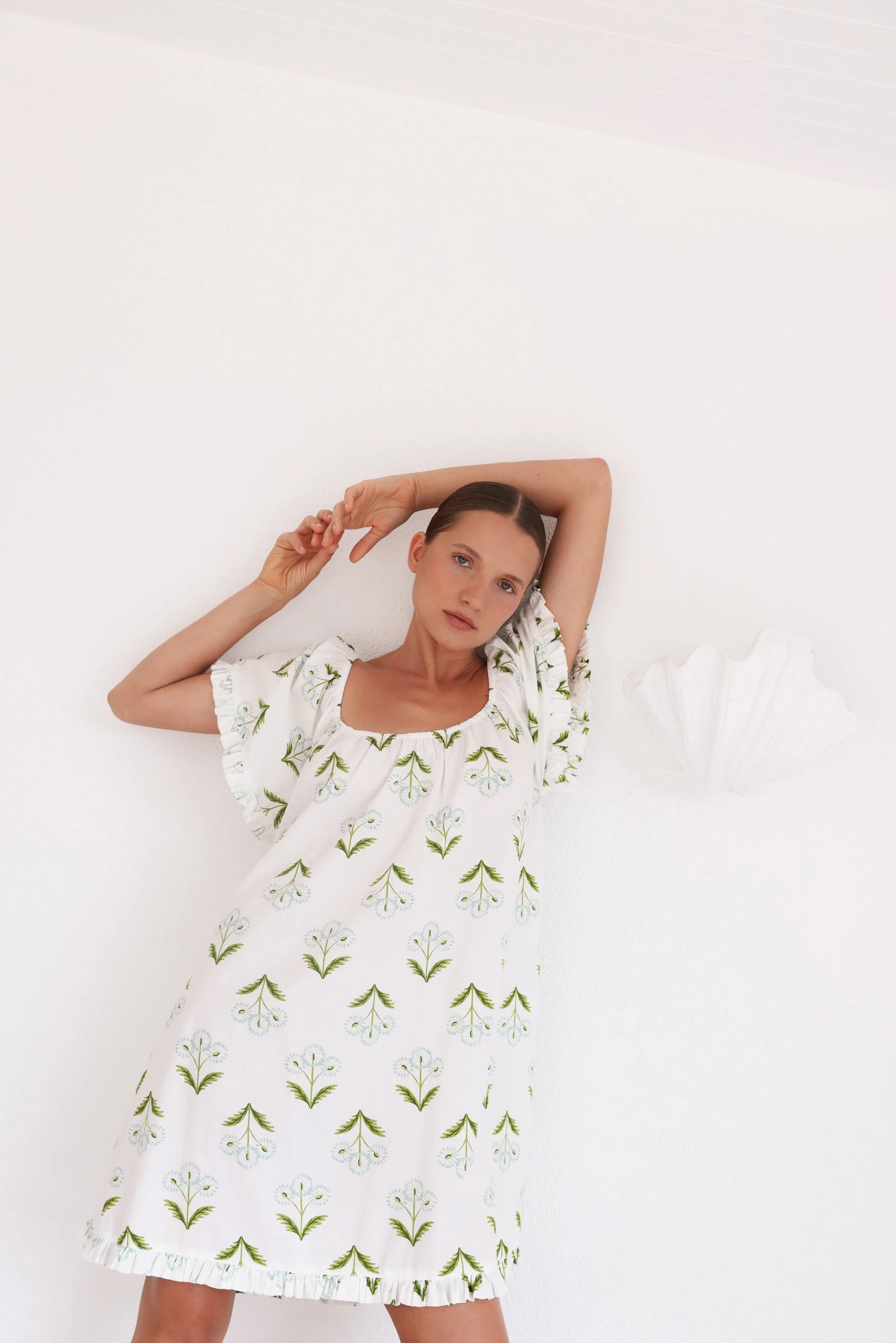 Betty Lounge Dress - Cotton Modal - Dandelion - Image 7