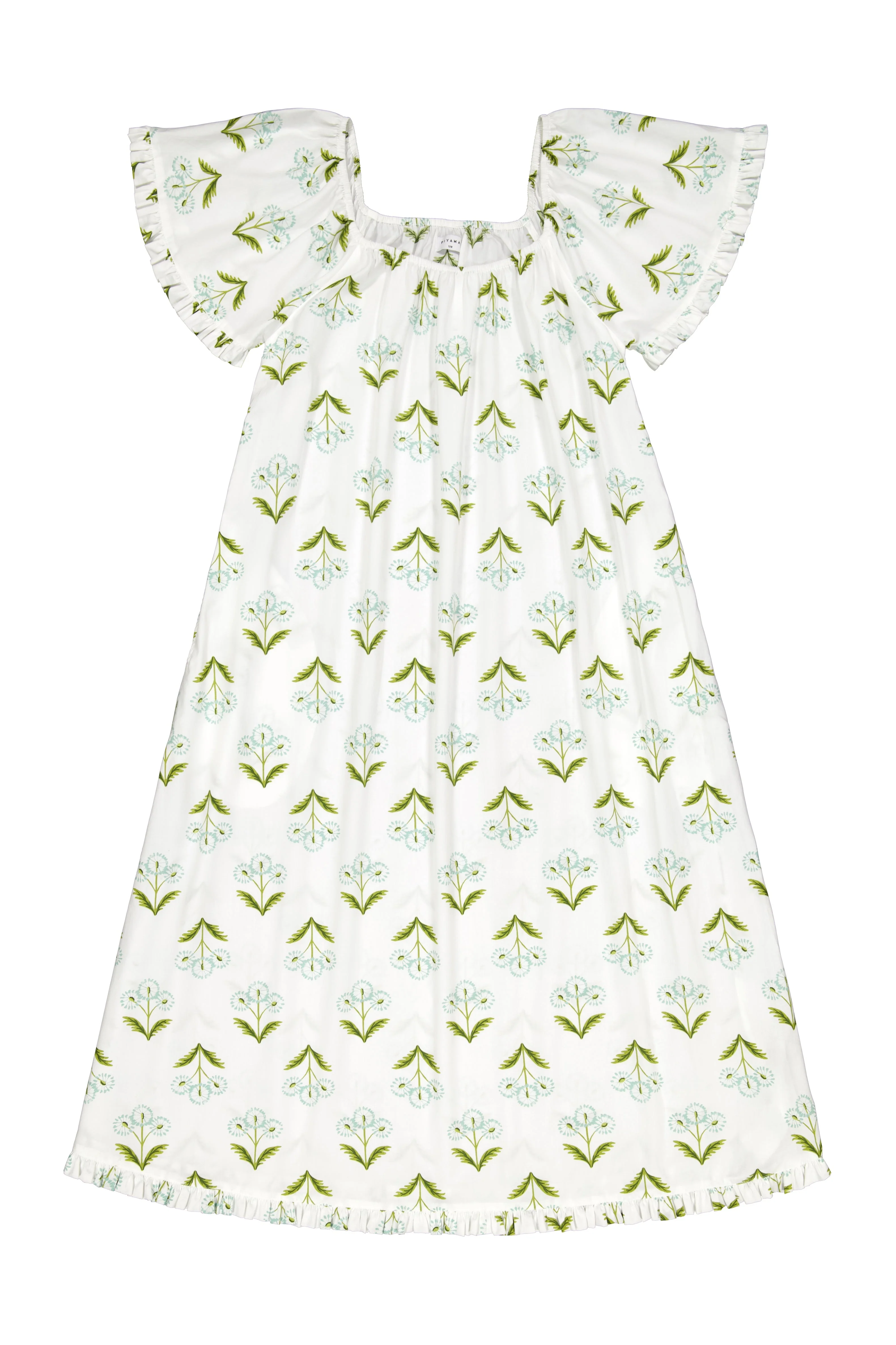Betty Lounge Dress - Long - Cotton Modal - Dandelion - Image 4