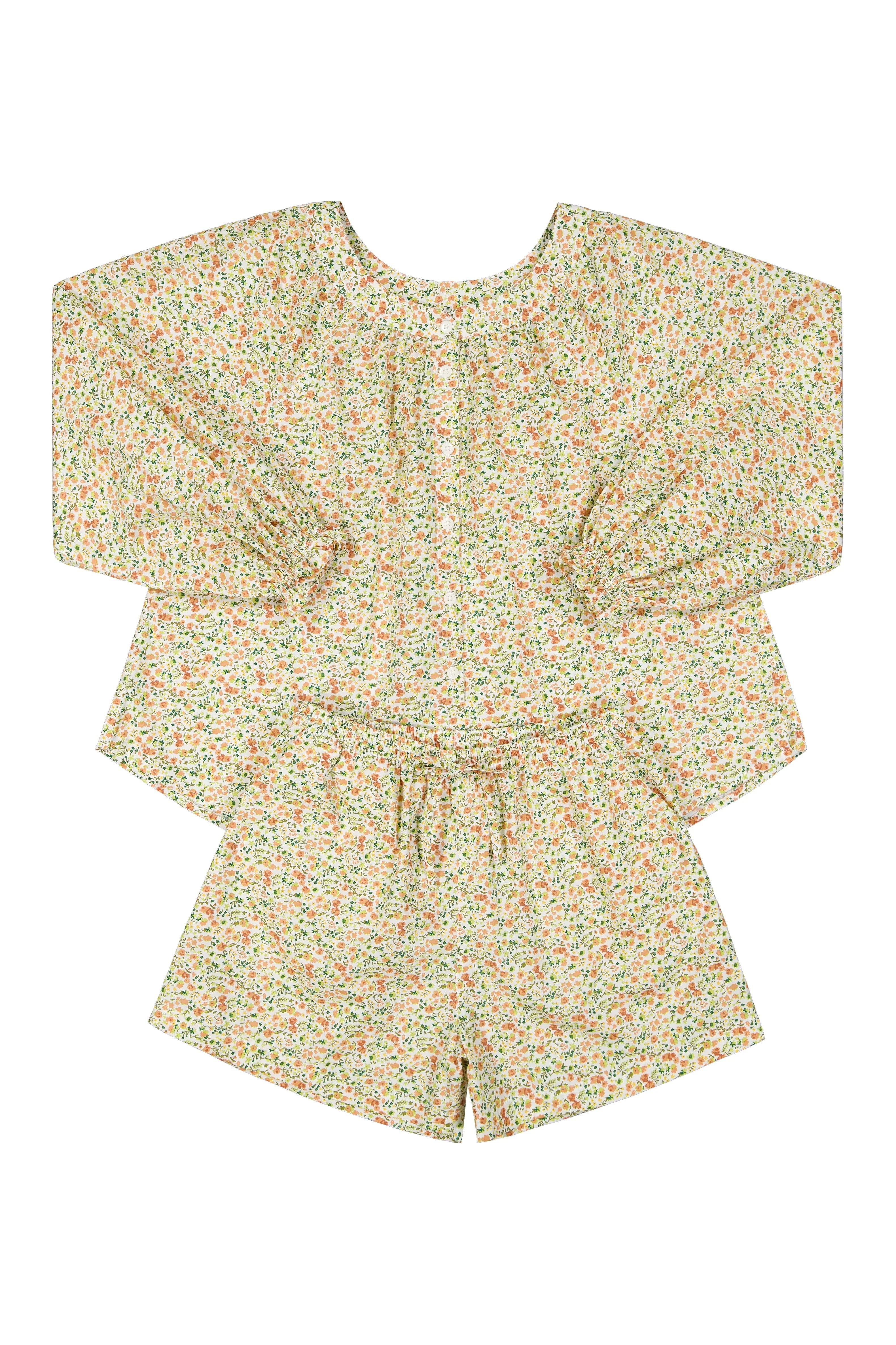 Claire Lounge Set - Cotton - Floret Green - Image 8