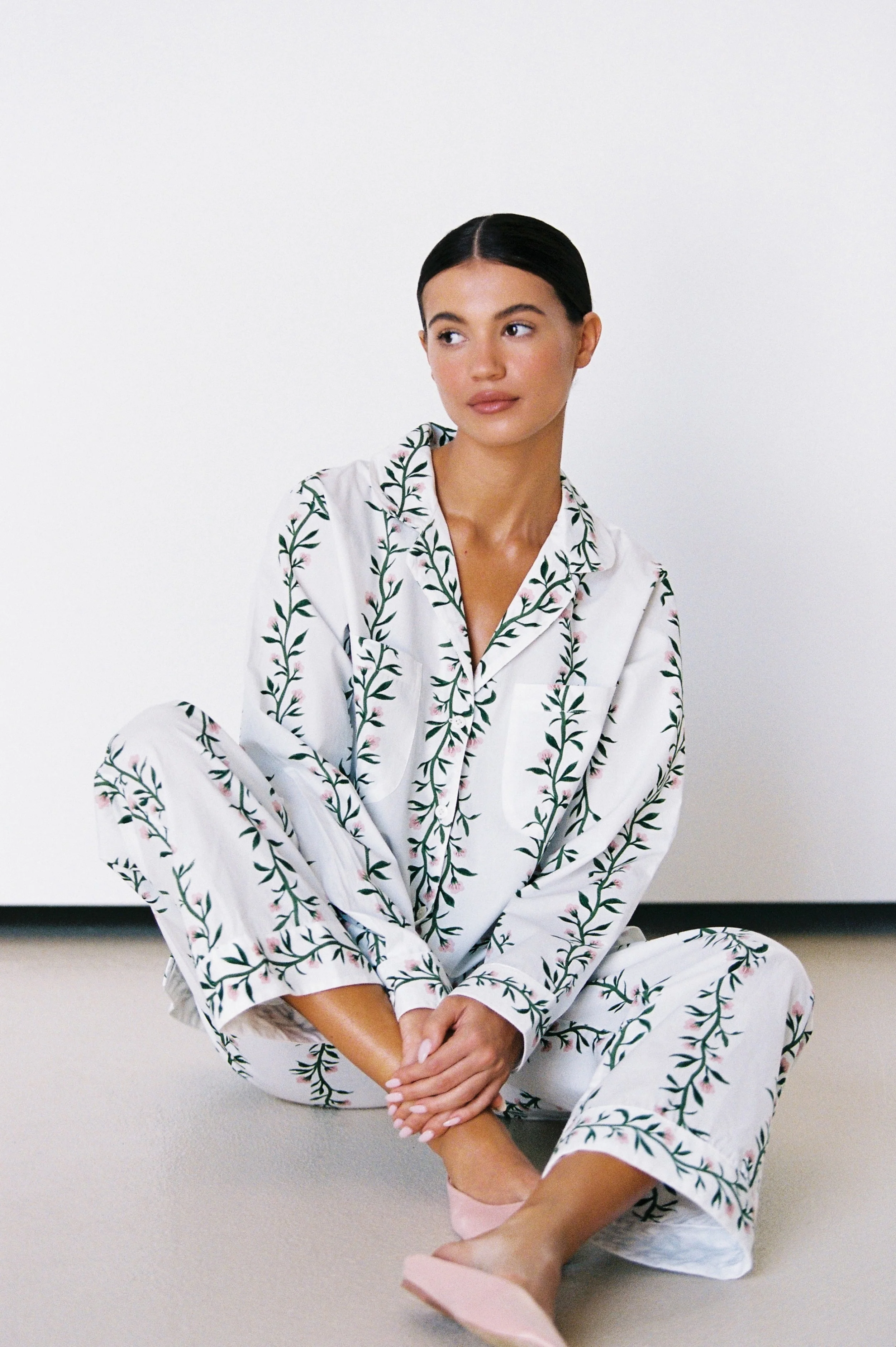 Emily Sleep Set - Long - Vine Pink - Image 6