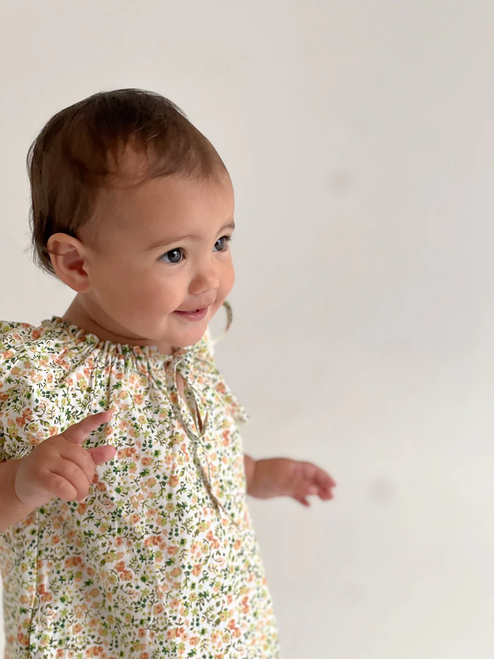 Girls Molly Lounge Dress - Floret Green - Image 8
