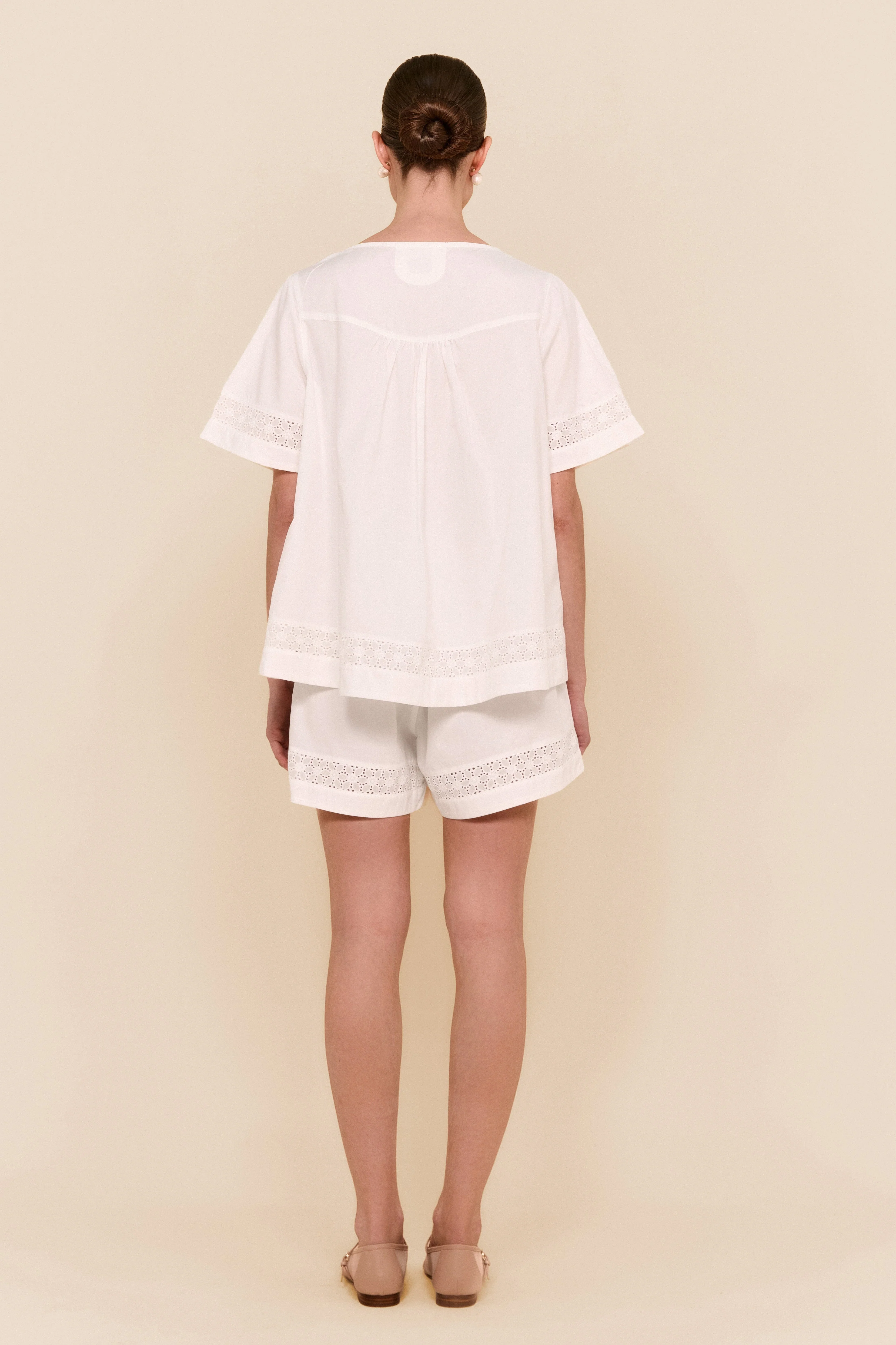 Giselle Lounge Set - Cotton Modal - Off White - Image 7