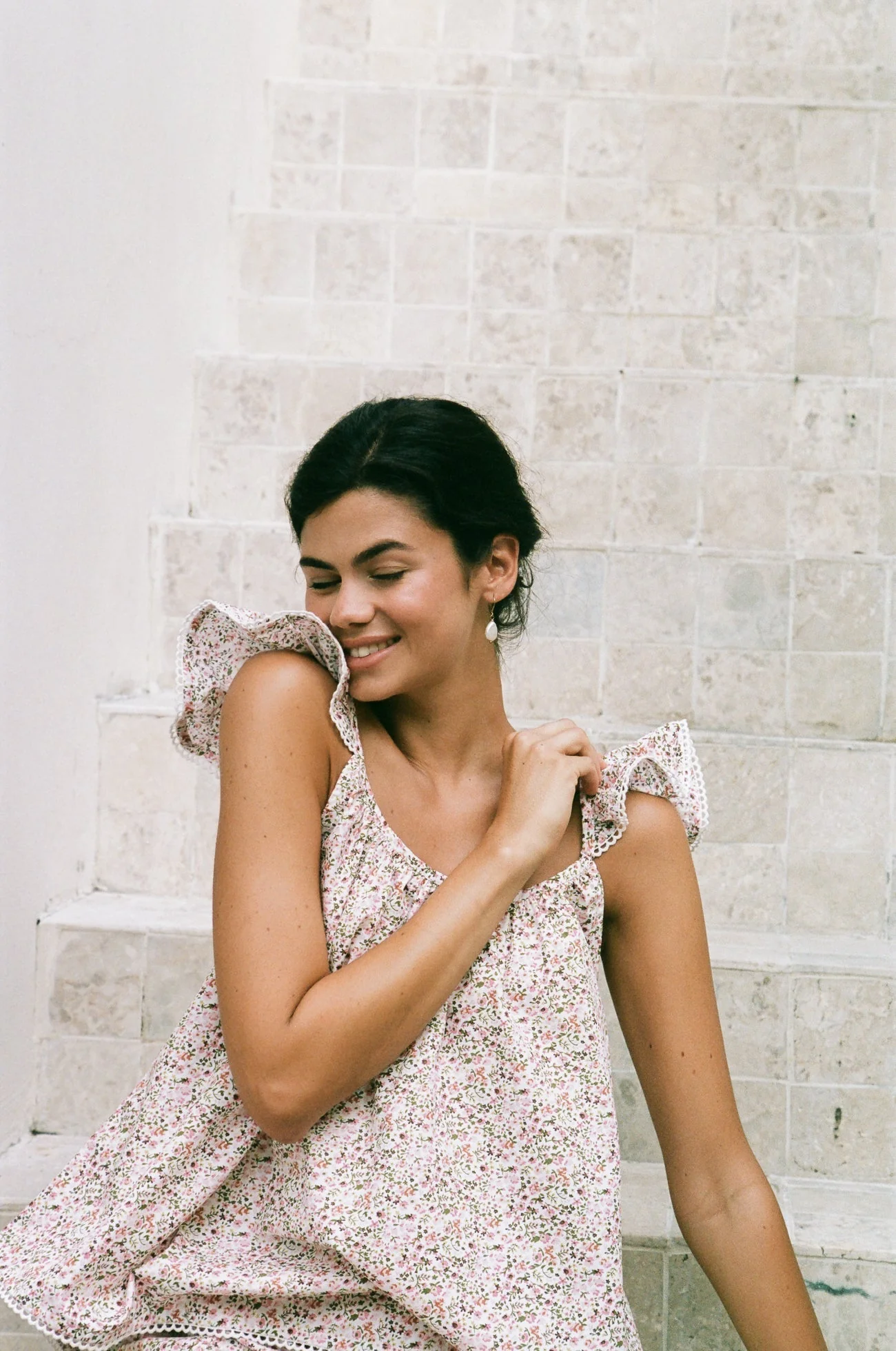 Indah Wing Sleep Set - Floret Pink + Trim - Image 5