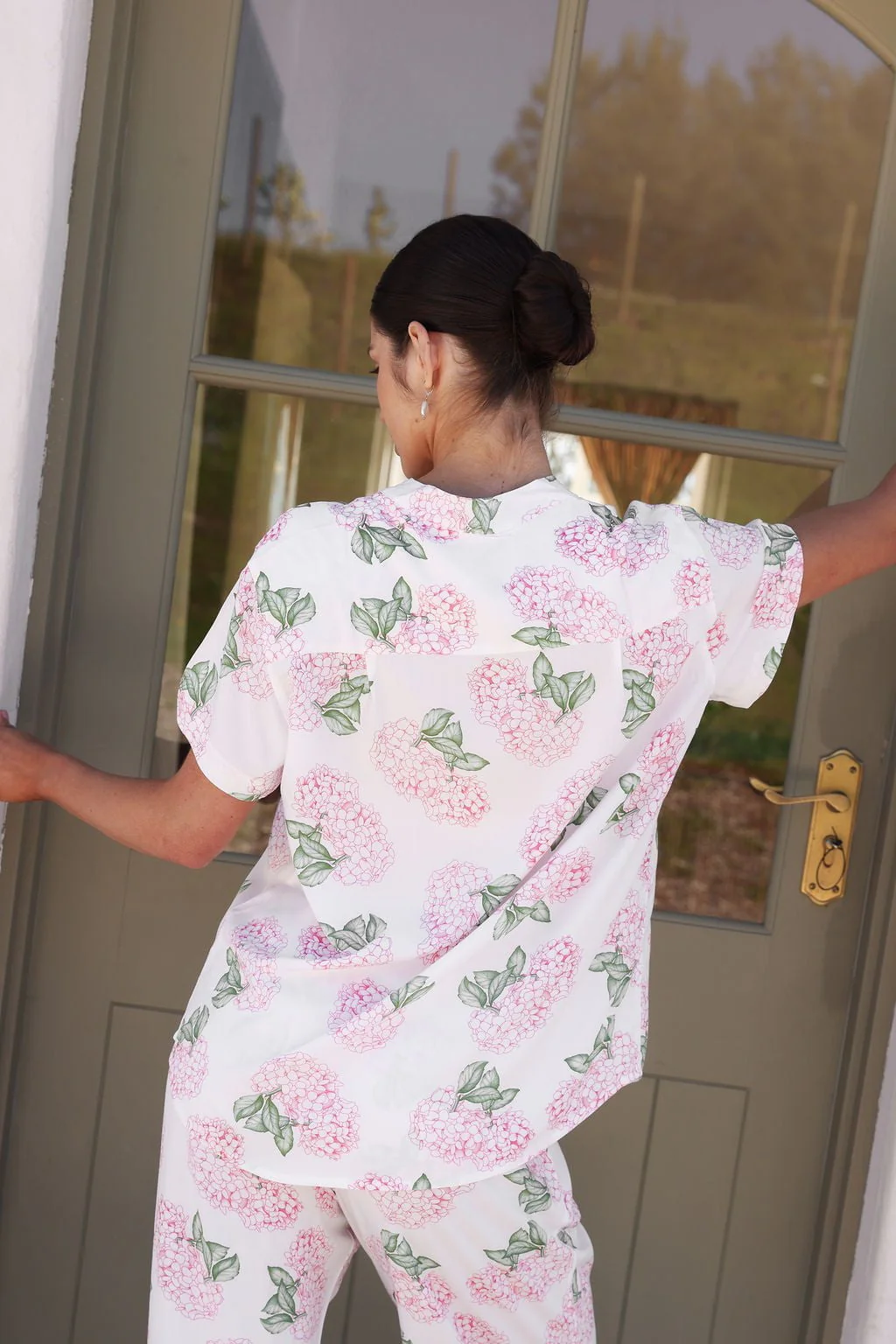 Maggie Pajama Set - Long Pants - Hydrangea Pink - Image 6