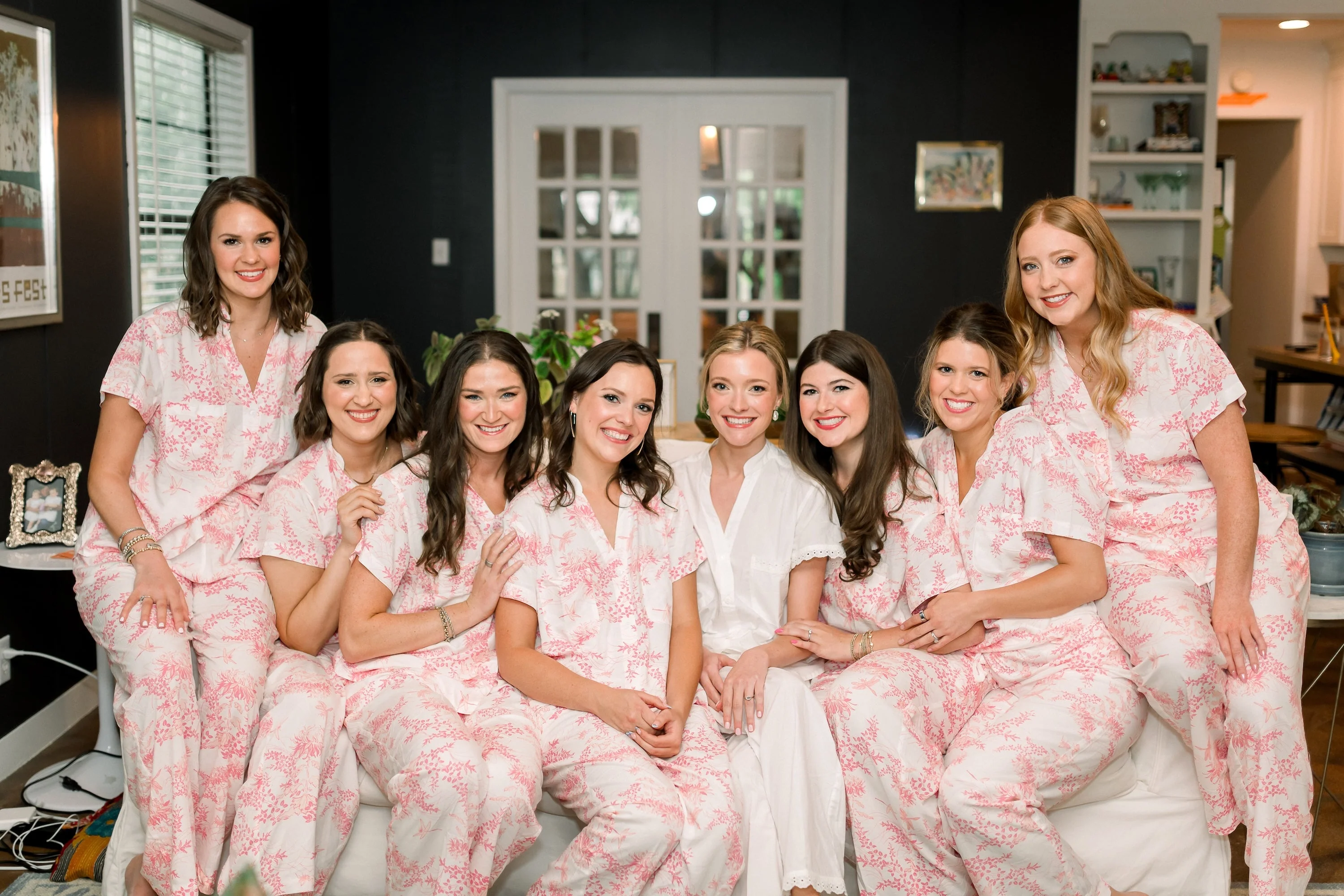 Maggie Pyjama Set - Long Pants - Summer Toile - Pink - Image 4