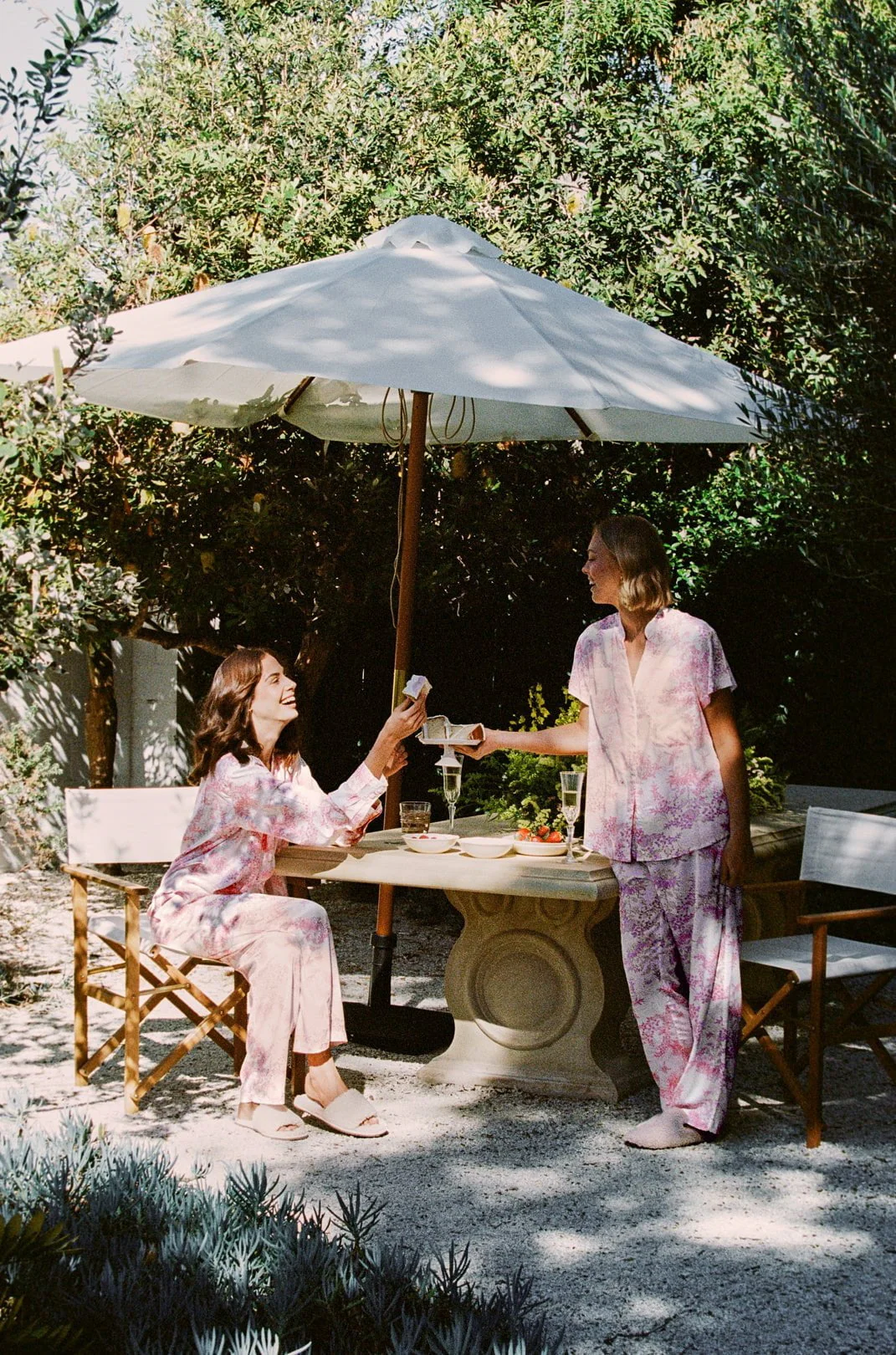 Maggie Pyjama Set - Long Pants - Summer Toile - Pink - Image 8