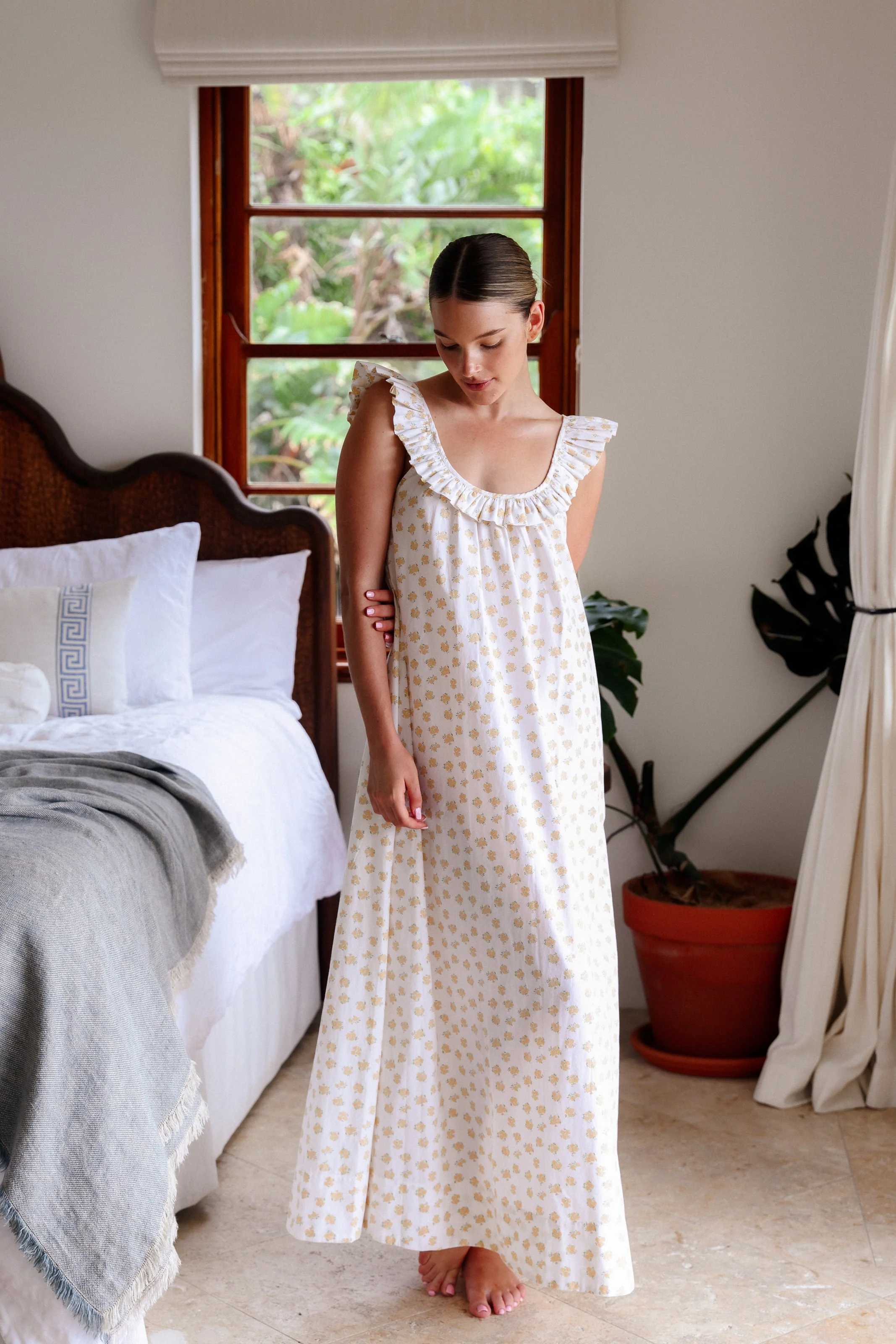 Margot Nightie - Cotton Modal - Meadow - Image 7