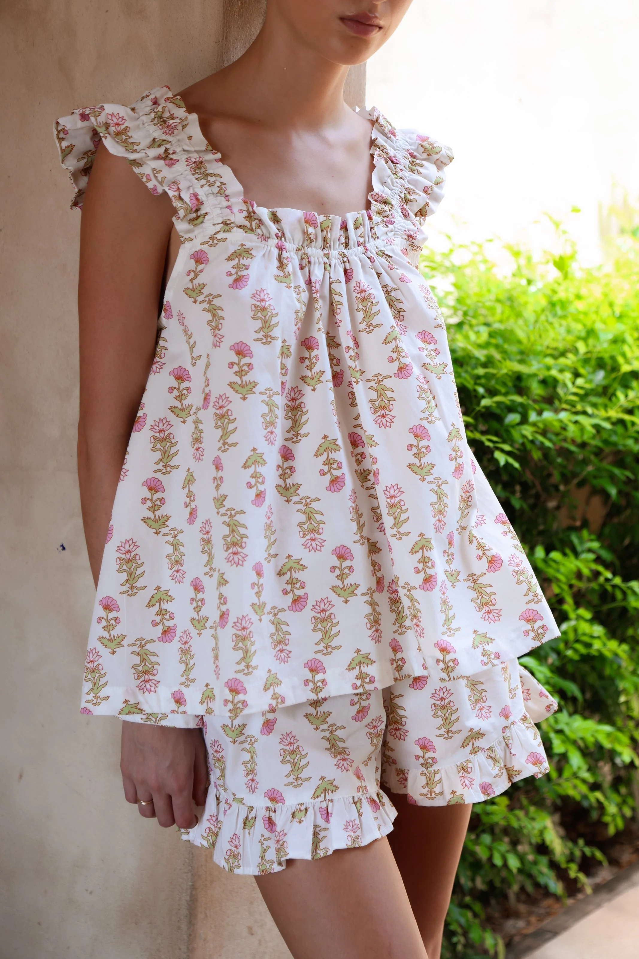 Nicolette Sleep Set - Cotton - Lotus Flower - Image 11