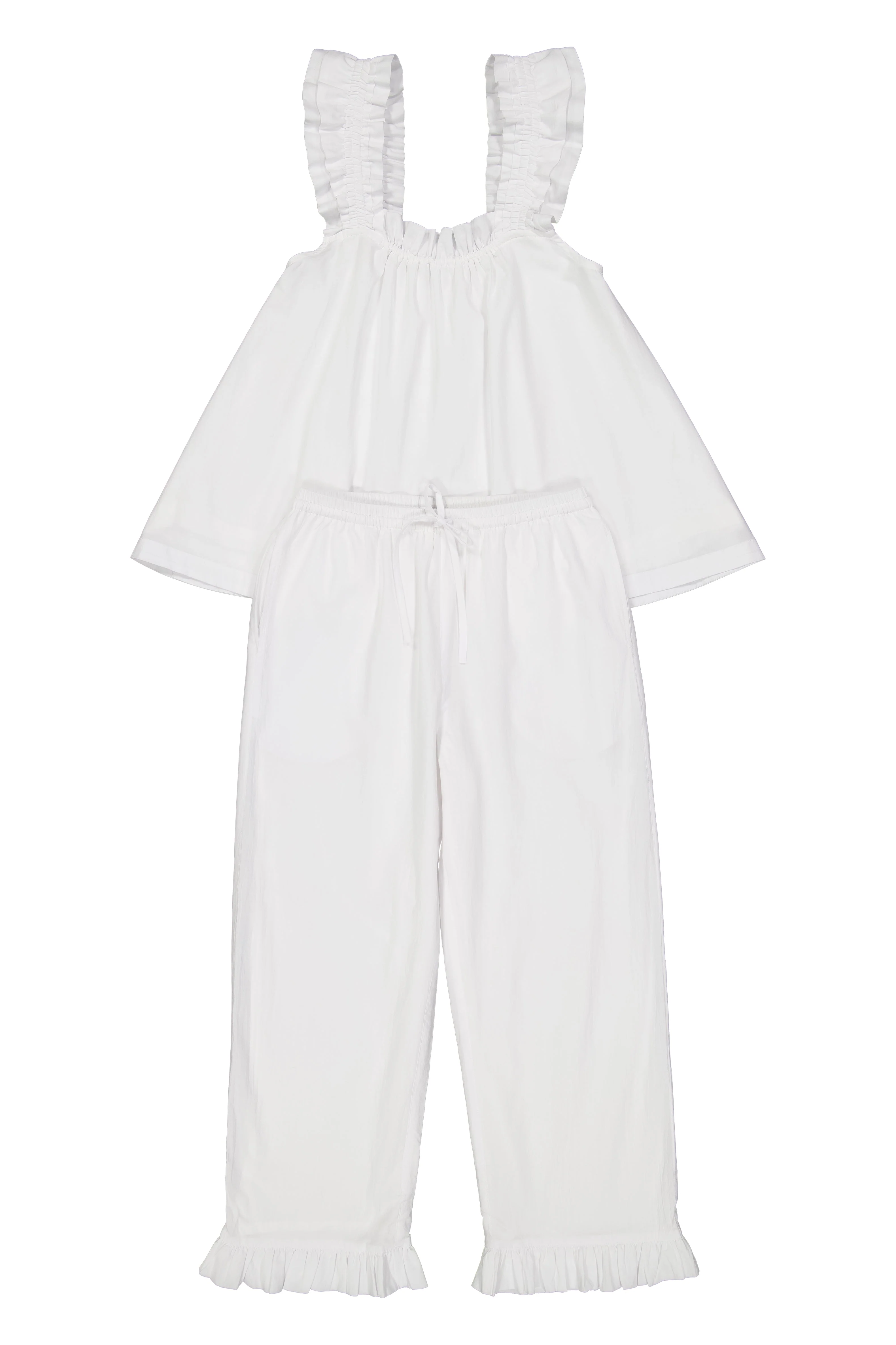 Nicolette Sleep Set - Pants - White Cotton Grass - Image 4