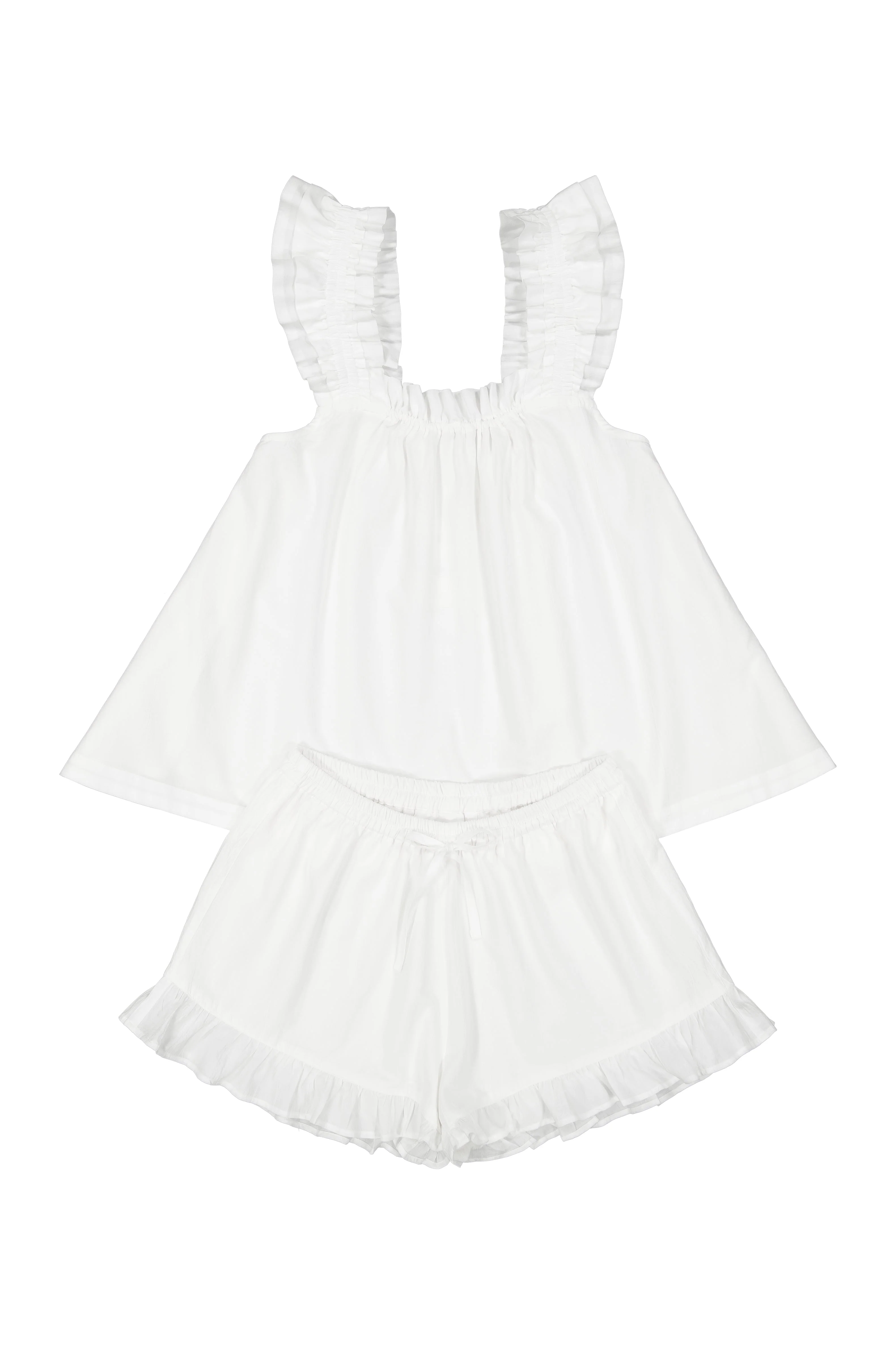 Nicolette Sleep Set - White Washed Cotton - Image 4