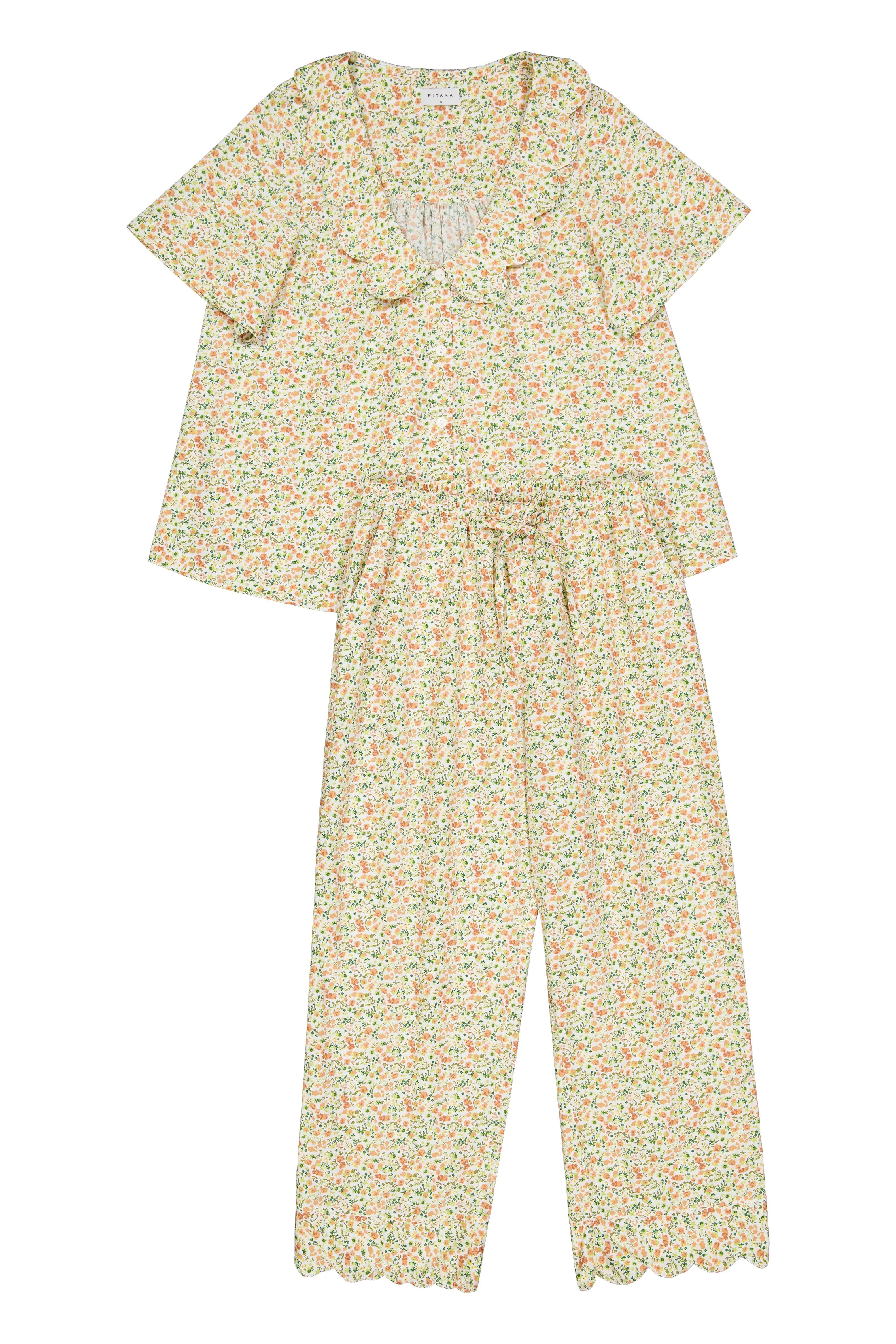 Penelope Sleep Set - Pants - Floret Green - Image 5