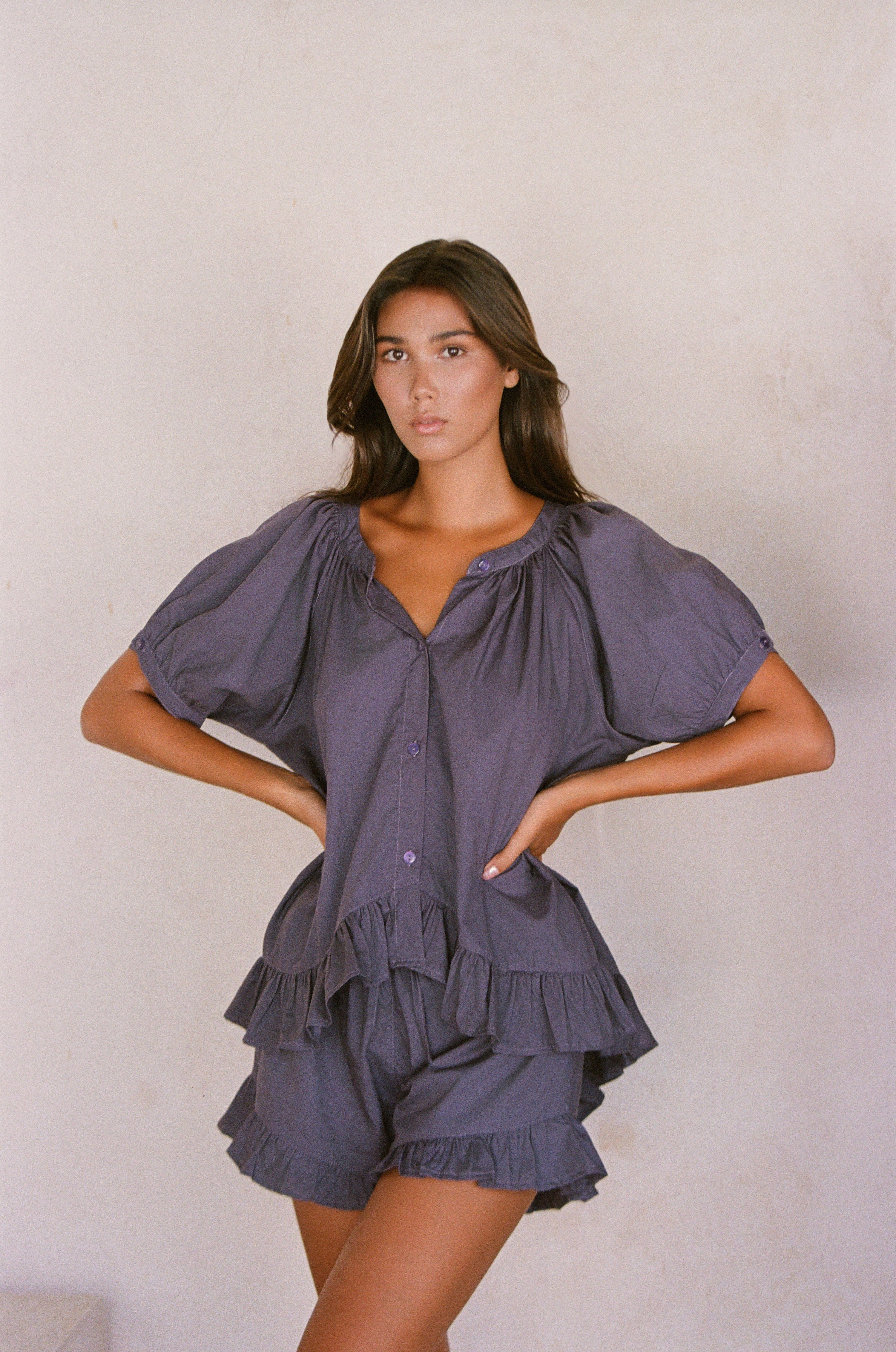 Sophie Sleep Set - Cotton Modal - Midnight - Image 3