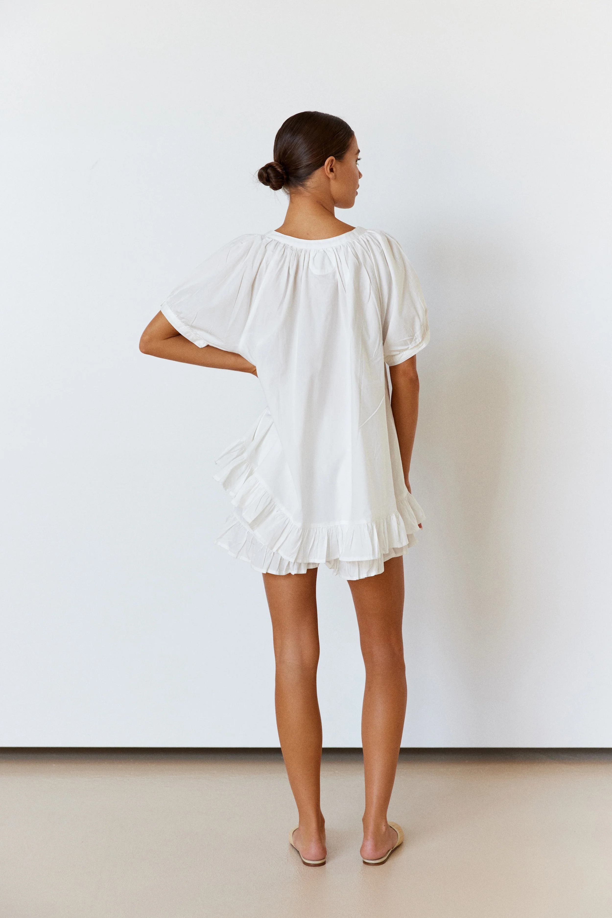 Sophie Sleep Set - Cotton Modal - Off White - Image 8