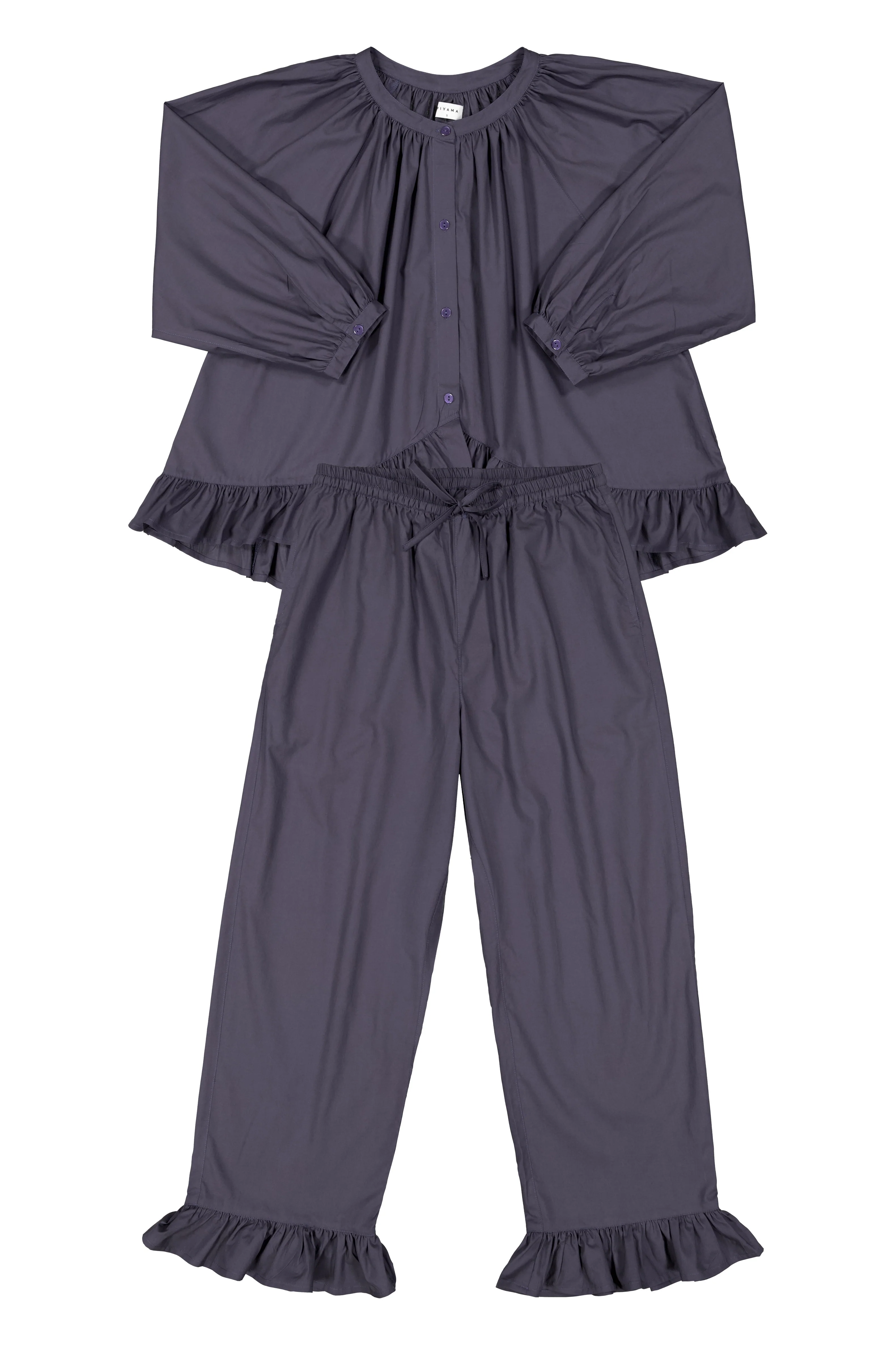 Sophie Sleep Set - Long - Cotton Modal - Midnight - Image 5