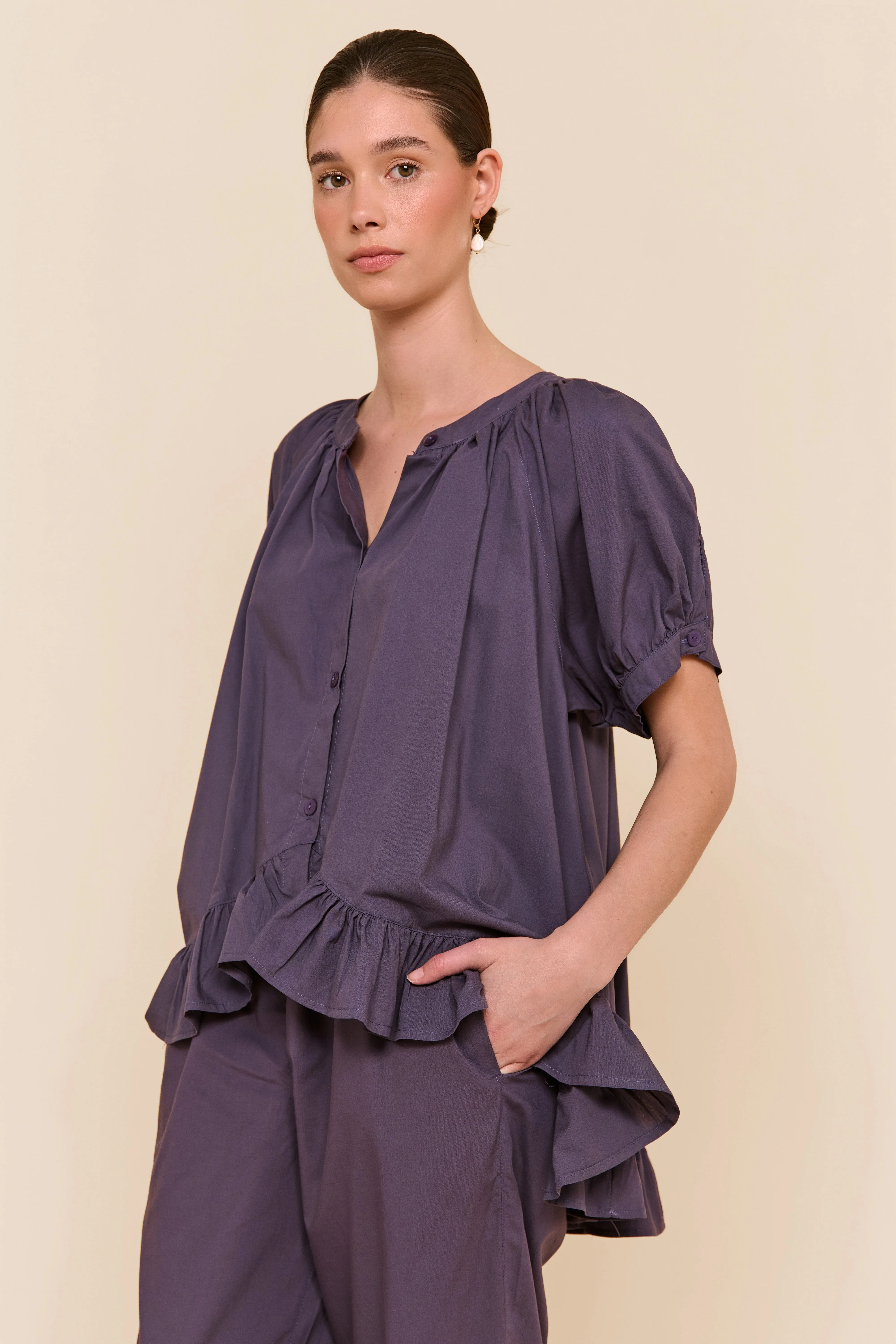Sophie Sleep Set - Pants - Cotton Modal - Midnight - Image 7