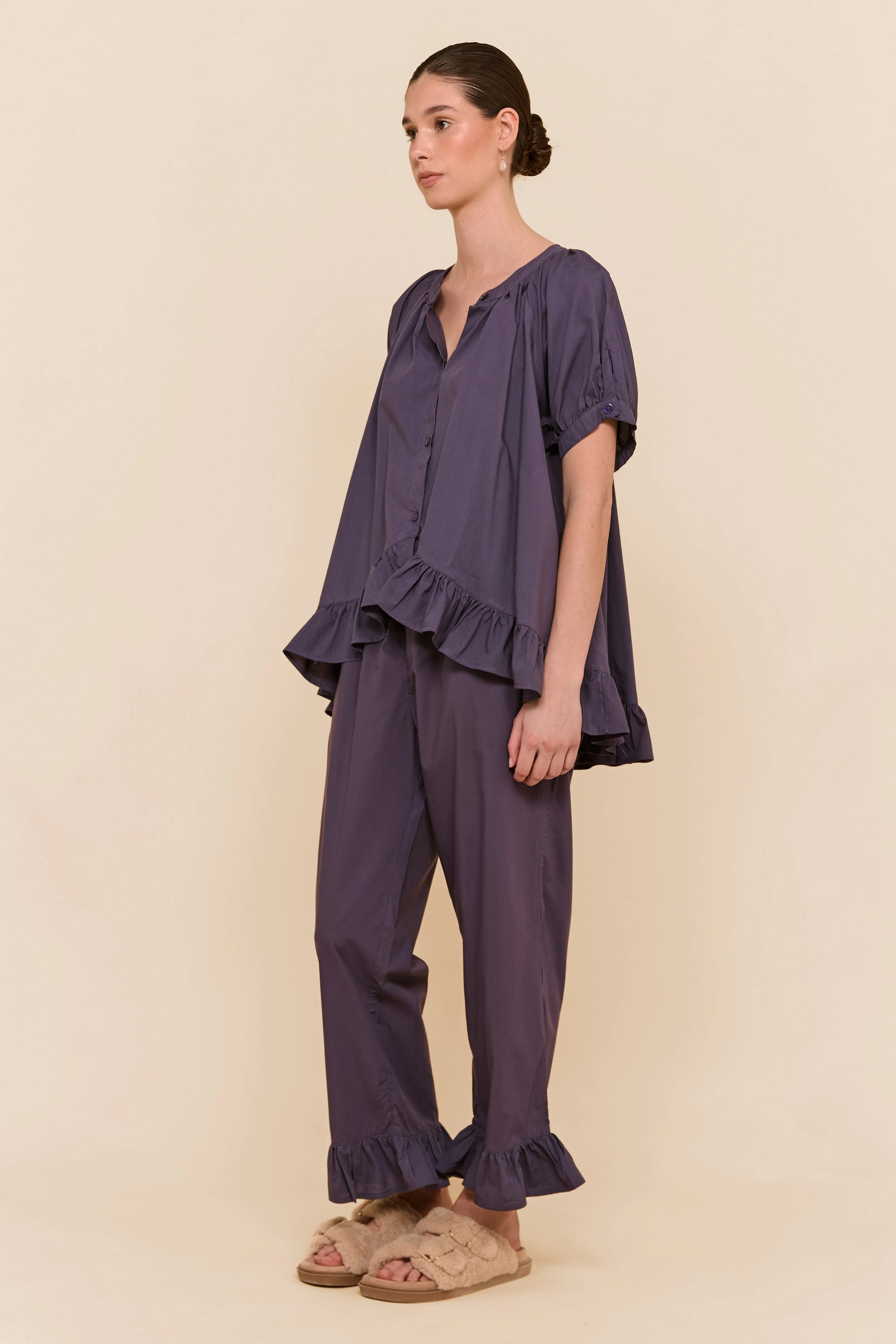 Sophie Sleep Set - Pants - Cotton Modal - Midnight - Image 8