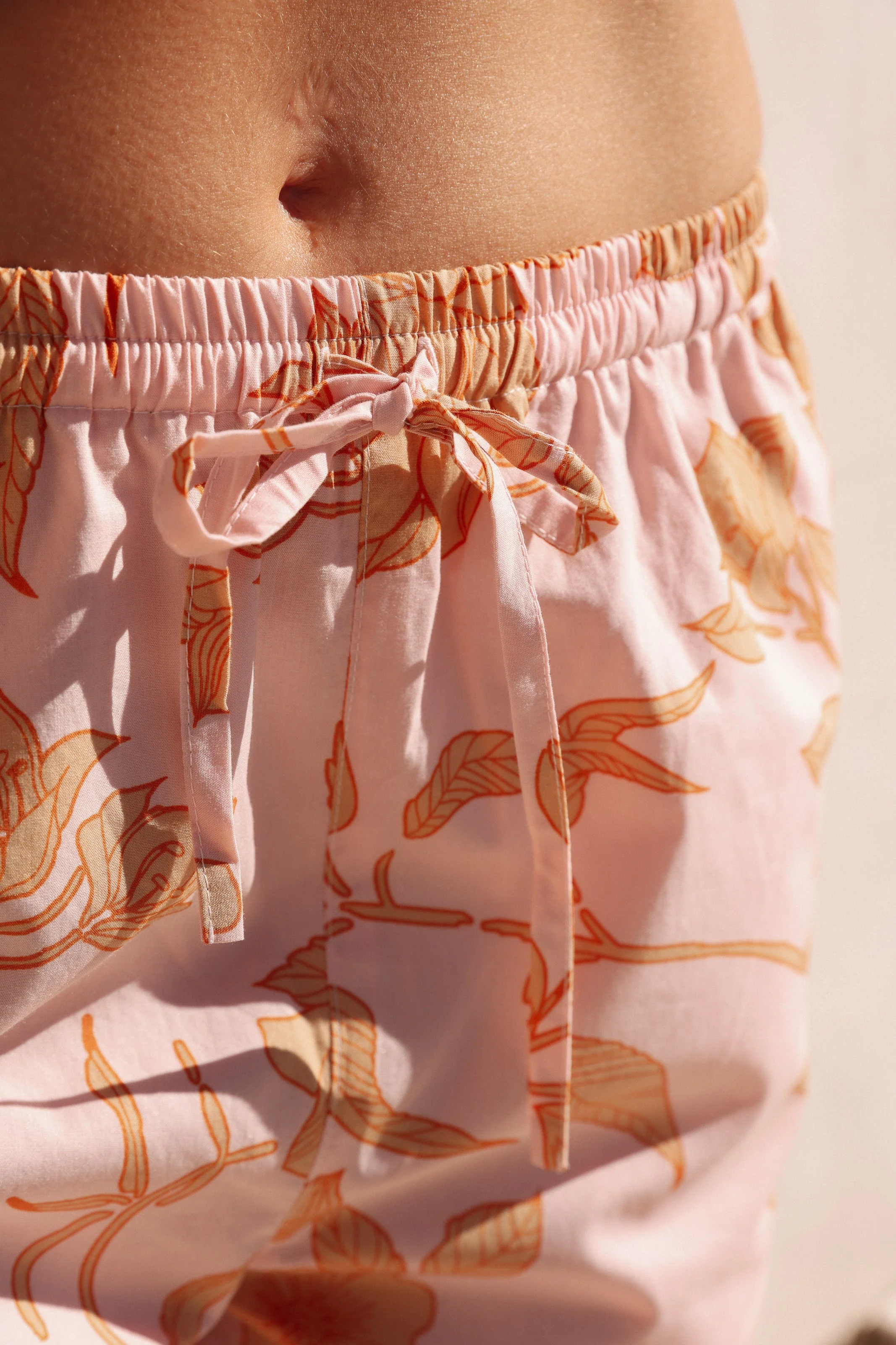 Sophie Sleep Set - Pants - Cotton Modal - Romantic Floral Peach - Image 6
